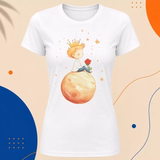Dámské tričko - Tajemný úsměv - Malý princ - Le petit prince
